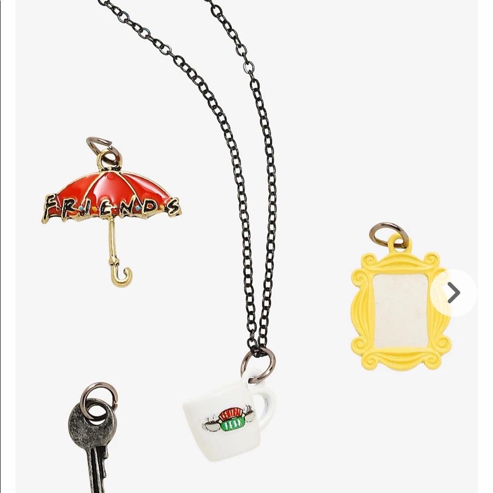 Friends tv show central perk multi-charm necklace - Picture 2 of 4